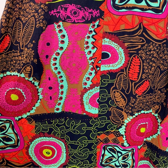 Zanzea Abstract Funky Print Short Sleeve Maxi Dress with Pockets Size XXL - Picture 10 of 12